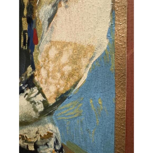 Salvatore Fiume Somale Painting Polimaterica Su Tela P.A. Controlled Fauve Stamp - Picture 9 of 9